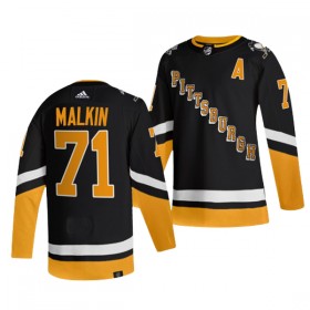 Pittsburgh Penguins Trikot Evgeni Malkin 71 Adidas Schwarz Ausweich Authentic - Herren